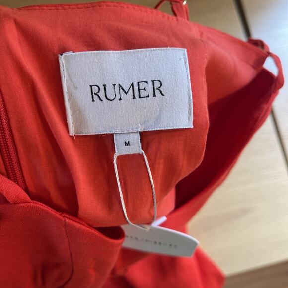 NWT Rumer The Label x Revolve Bridget Ring Maxi Dress Womens Size Medium Red - Picture 9 of 9